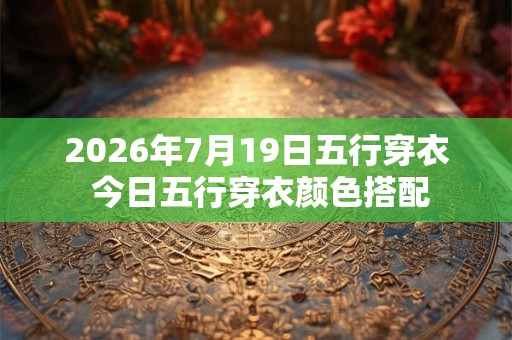 2026年7月19日五行穿衣 今日五行穿衣颜色搭配