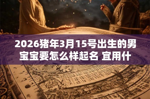 2026猪年3月15号出生的男宝宝要怎么样起名 宜用什么字 2026猪年3月15号出生的男宝宝要怎么样起名 宜用什么字