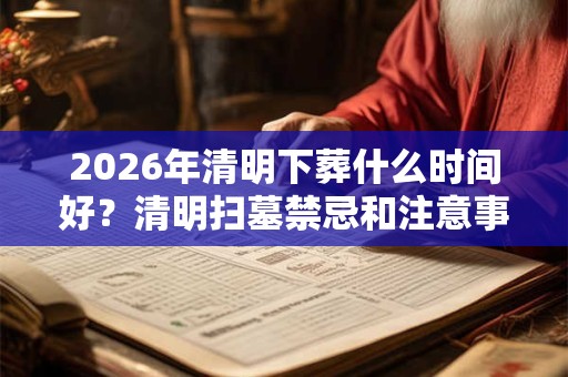 2026年清明下葬什么时间好？清明扫墓禁忌和注意事项