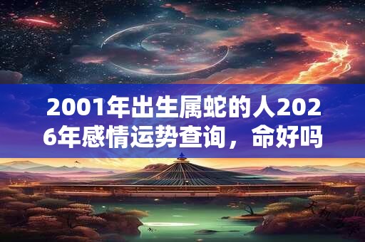 2001年出生属蛇的人2026年感情运势查询,命好吗? 2001年出生属蛇的人2026年感情运势查询,命好吗?