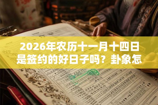 2026年农历十一月十四日是签约的好日子吗？卦象怎么样？