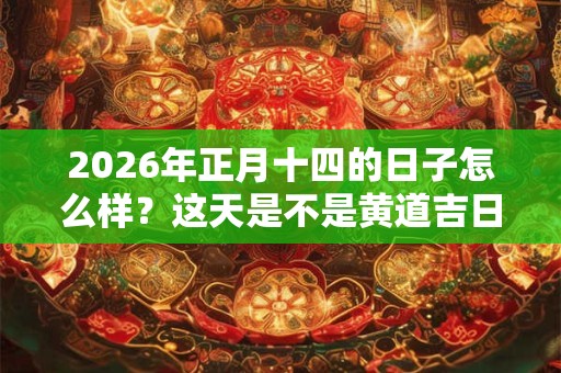 2026年正月十四的日子怎么样?这天是不是黄道吉日? 2026年正月十四的日子怎么样?这天是不是黄道吉日?