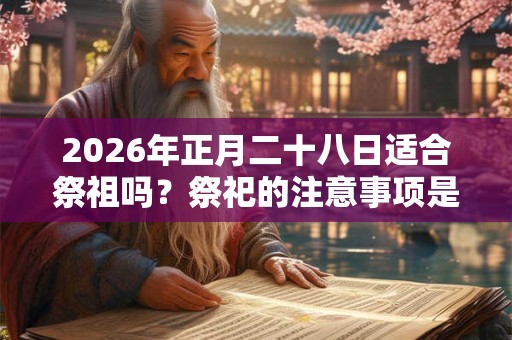 2026年正月二十八日适合祭祖吗？祭祀的注意事项是什么？