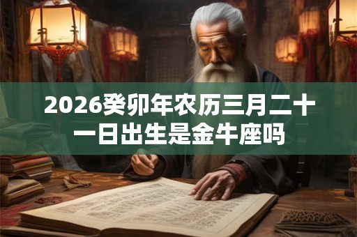 2026癸卯年农历三月二十一日出生是金牛座吗