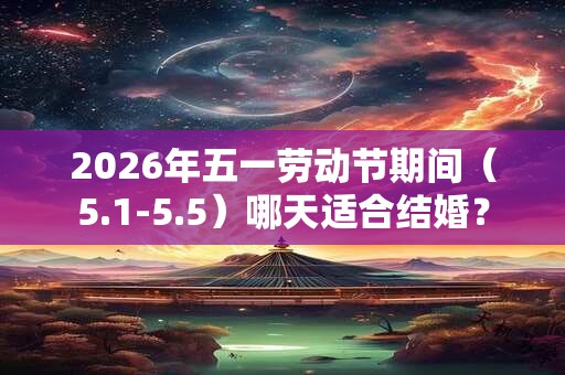 2026年五一劳动节期间(5.1-5.5)哪天适合结婚? 2026年五一劳动节期间(5.1-5.5)哪天适合结婚?