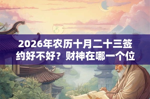 2026年农历十月二十三签约好不好?财神在哪一个位置? 2026年农历十月二十三签约好不好?财神在哪一个位置?