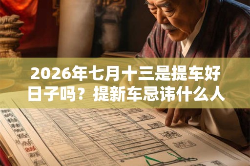 2026年七月十三是提车好日子吗？提新车忌讳什么人坐