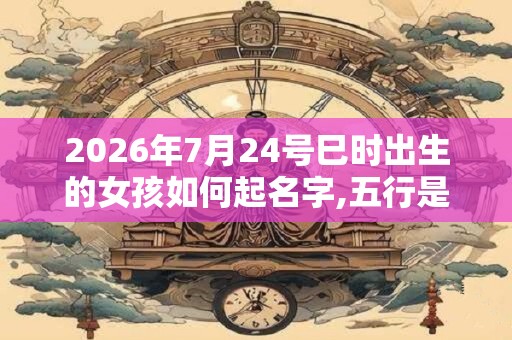 2026年7月24号巳时出生的女孩如何起名字,五行是什么? 2026年7月24号巳时出生的女孩如何起名字,五行是什么?