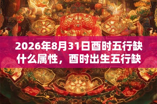 2026年8月31日酉时五行缺什么属性，酉时出生五行缺什么