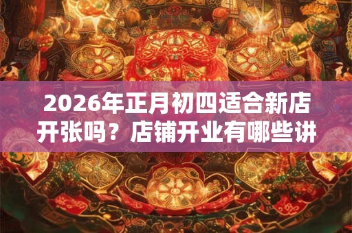 2026年正月初四适合新店开张吗？店铺开业有哪些讲究？
