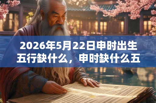 2026年5月22日申时出生五行缺什么，申时缺什么五行