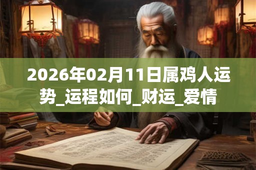 2026年02月11日属鸡人运势_运程如何_财运_爱情