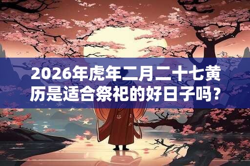 2026年虎年二月二十七黄历是适合祭祀的好日子吗？