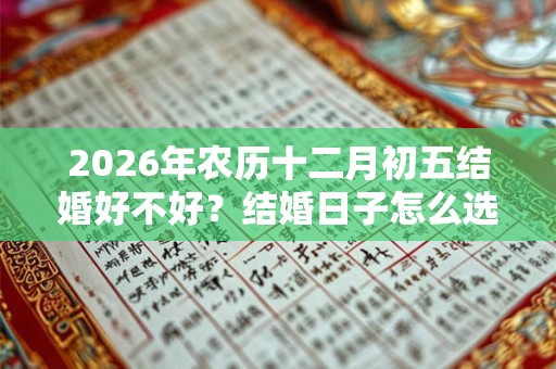 2026年农历十二月初五结婚好不好？结婚日子怎么选？