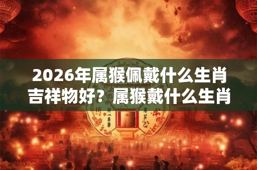2026年属猴佩戴什么生肖吉祥物好？属猴戴什么生肖旺自己？