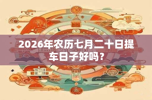 2026年农历七月二十日提车日子好吗？