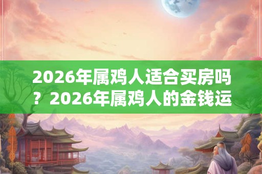 2026年属鸡人适合买房吗？2026年属鸡人的金钱运势好吗？