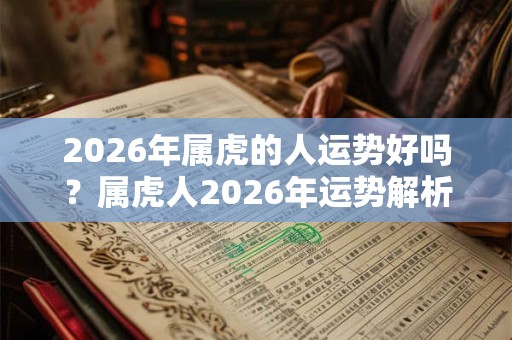 2026年属虎的人运势好吗?属虎人2026年运势解析 2026年属虎的人运势好吗?属虎人2026年运势解析