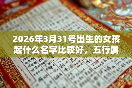 2026年3月31号出生的女孩起什么名字比较好，五行属什么