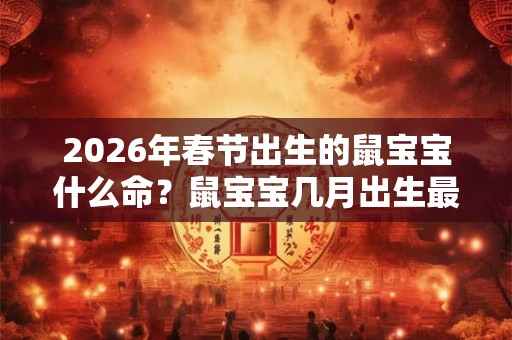 2026年春节出生的鼠宝宝什么命？鼠宝宝几月出生最好？