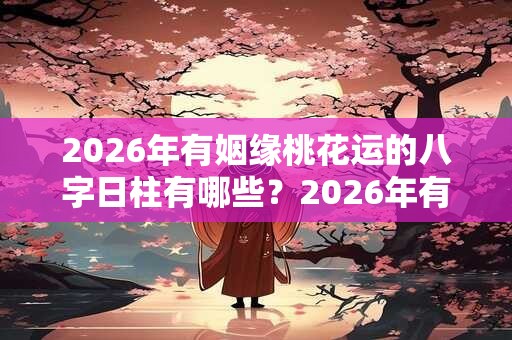 2026年有姻缘桃花运的八字日柱有哪些？2026年有正缘的八字