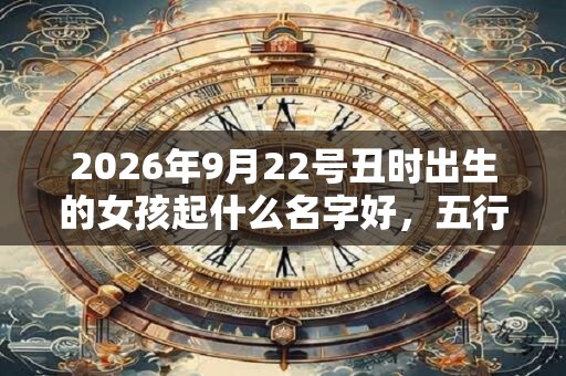 2026年9月22号丑时出生的女孩起什么名字好，五行属什么