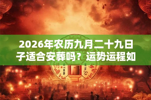 2026年农历九月二十九日子适合安葬吗？运势运程如何？