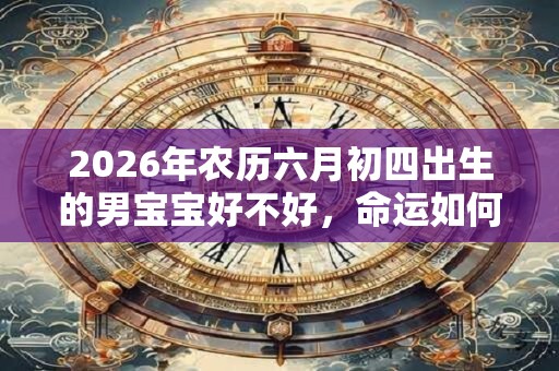 2026年农历六月初四出生的男宝宝好不好，命运如何？