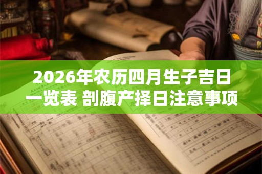 2026年农历四月生子吉日一览表 剖腹产择日注意事项
