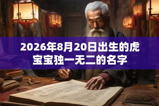2026年8月20日出生的虎宝宝独一无二的名字