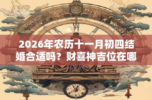 2026年农历十一月初四结婚合适吗？财喜神吉位在哪？
