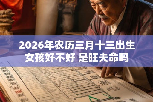 2026年农历三月十三出生女孩好不好 是旺夫命吗