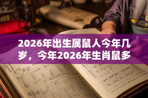 2026年出生属鼠人今年几岁，今年2026年生肖鼠多大