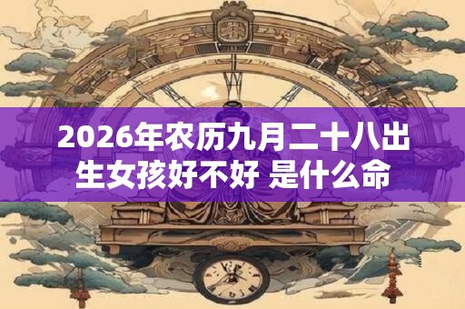 2026年农历九月二十八出生女孩好不好 是什么命 2026年农历九月二十八出生女孩好不好 是什么命