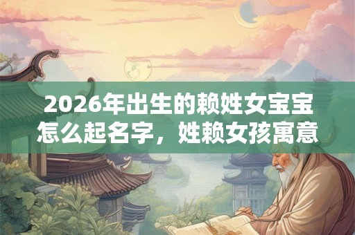 2026年出生的赖姓女宝宝怎么起名字，姓赖女孩寓意好的名字