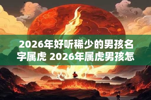 2026年好听稀少的男孩名字属虎 2026年属虎男孩怎么取名好