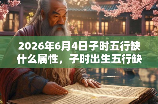 2026年6月4日子时五行缺什么属性，子时出生五行缺什么