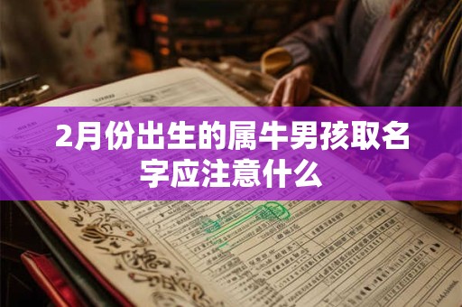 2月份出生的属牛男孩取名字应注意什么