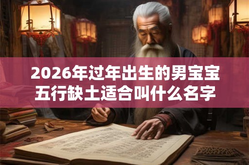 2026年过年出生的男宝宝五行缺土适合叫什么名字
