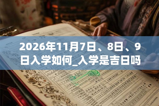 2026年11月7日、8日、9日入学如何_入学是吉日吗 2026年11月7日、8日、9日入学如何_入学是吉日吗