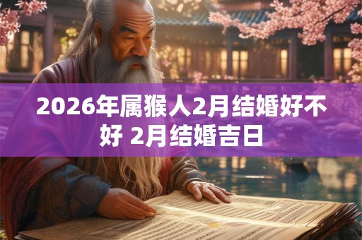 2026年属猴人2月结婚好不好 2月结婚吉日 2026年属猴人2月结婚好不好 2月结婚吉日