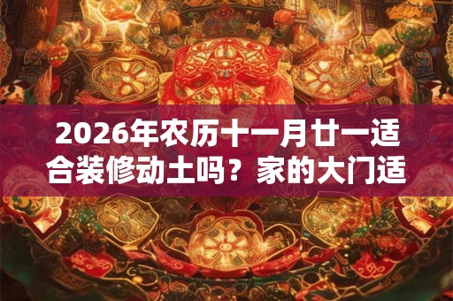 2026年农历十一月廿一适合装修动土吗？家的大门适合朝哪个方向？