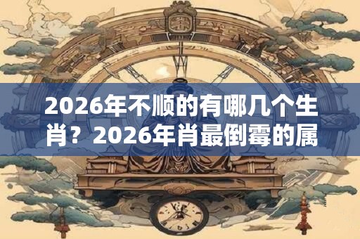 2026年不顺的有哪几个生肖？2026年肖最倒霉的属相