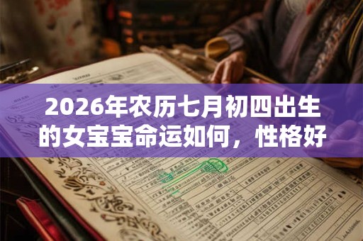 2026年农历七月初四出生的女宝宝命运如何,性格好吗? 2026年农历七月初四出生的女宝宝命运如何,性格好吗?