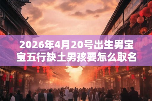 2026年4月20号出生男宝宝五行缺土男孩要怎么取名好