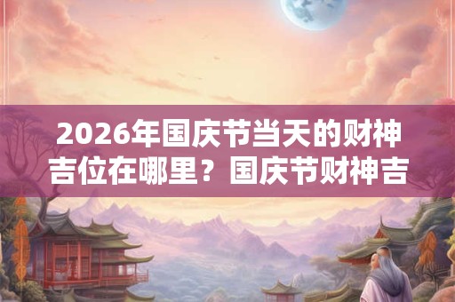 2026年国庆节当天的财神吉位在哪里?国庆节财神吉位时辰解析 2026年国庆节当天的财神吉位在哪里?国庆节财神吉位时辰解析