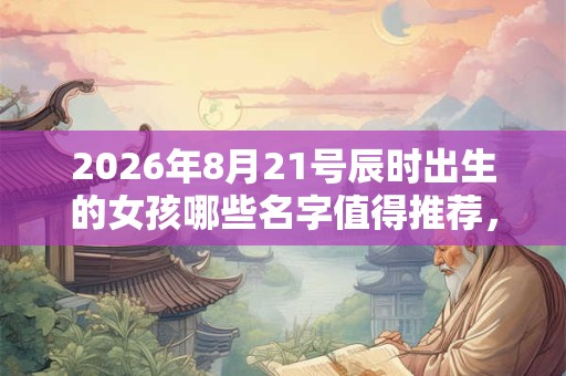 2026年8月21号辰时出生的女孩哪些名字值得推荐,五行属什么 2026年8月21号辰时出生的女孩哪些名字值得推荐,五行属什么