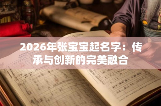 2026年张宝宝起名字:传承与创新的完美融合 2026年张宝宝起名字:传承与创新的完美融合