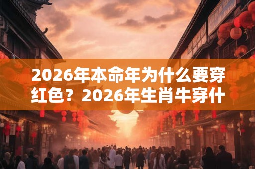 2026年本命年为什么要穿红色？2026年生肖牛穿什么颜色好？