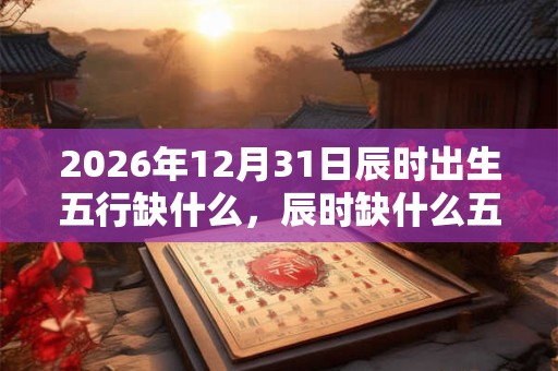 2026年12月31日辰时出生五行缺什么，辰时缺什么五行